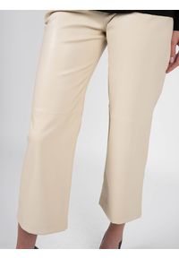 Pinko Spodnie "Accalcare" | 1V10LB Y7MN | Accalcare Pantalone | Kobieta | Beżowy. Stan: podwyższony. Kolor: beżowy. Materiał: skóra ekologiczna #5