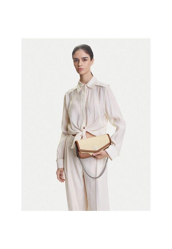 Lauren Ralph Lauren - Torebka LAUREN RALPH LAUREN. Kolor: beżowy