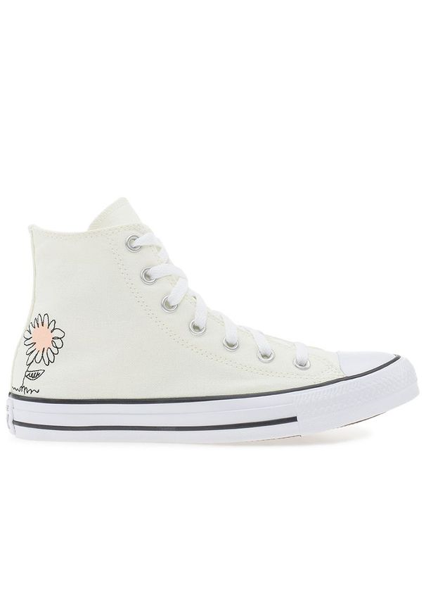 Buty Converse Chuck Taylor All Star A05131C - beżowe. Kolor: beżowy. Materiał: guma. Szerokość cholewki: normalna. Obcas: na platformie. Model: Converse All Star