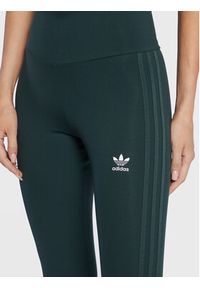 Adidas - adidas Legginsy adicolor Tight HN5904 Zielony Slim Fit. Kolor: zielony. Materiał: syntetyk #5