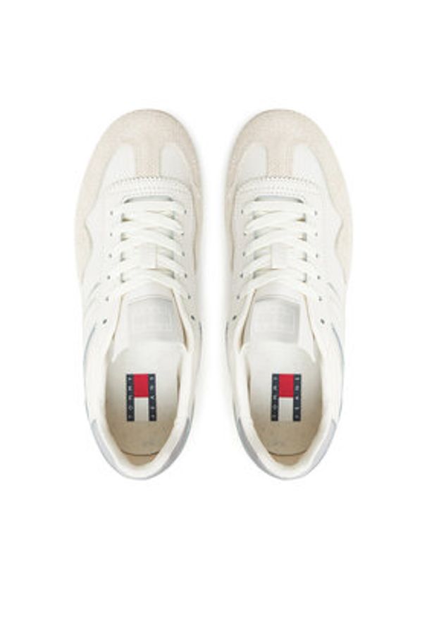 Tommy Jeans Sneakersy The Greenwich Flatform EN0EN02807 Biały. Kolor: biały. Materiał: skóra