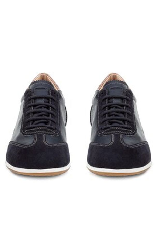 Geox Sneakersy D Vega D3509A 022Y3 C4264 Granatowy. Kolor: niebieski. Materiał: skóra