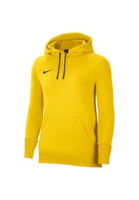 Nike - Damska Bluza Z Kapturem Park 20 Raglan. Typ kołnierza: kaptur. Kolor: żółty. Długość rękawa: raglanowy rękaw
