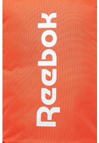 Reebok - Plecak. Kolor: pomarańczowy. Wzór: nadruk #2