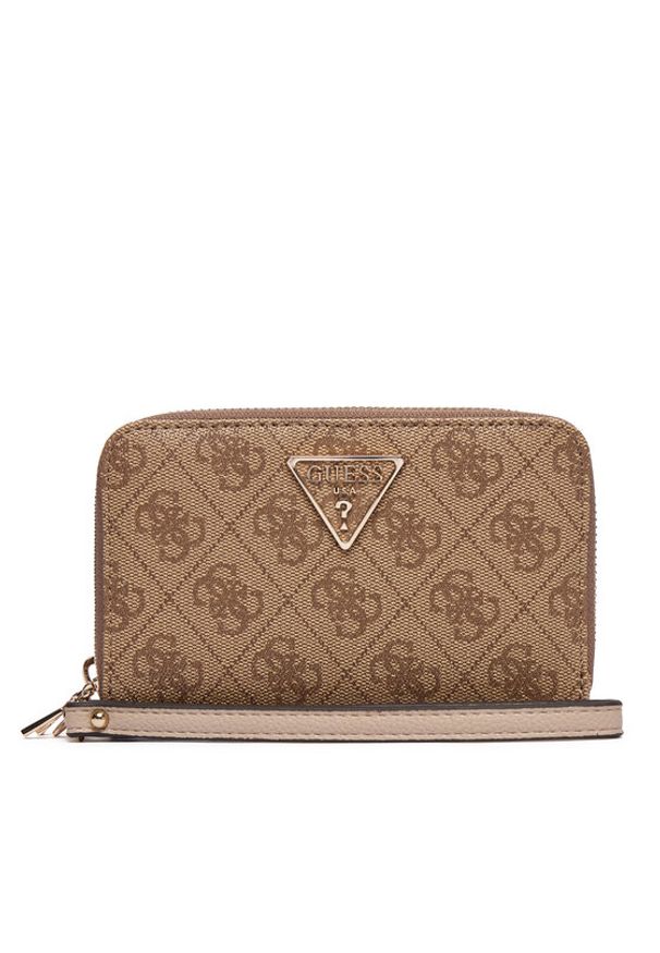Guess Duży Portfel Damski Laurel II Slg SWSG74 59164 Brązowy. Kolor: brązowy. Materiał: skóra