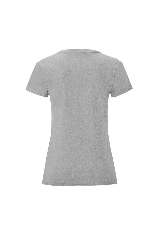 FRUIT OF THE LOOM - Koszulka Damska Iconic Heather T-shirt. Kolor: szary