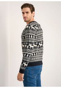 Ochnik - Sweter męski. Materiał: materiał. Długość: długie. Sezon: zima. Styl: wizytowy #4