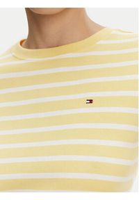 TOMMY HILFIGER - Tommy Hilfiger T-Shirt New Cody WW0WW40587 Żółty Slim Fit. Kolor: żółty. Materiał: bawełna #3