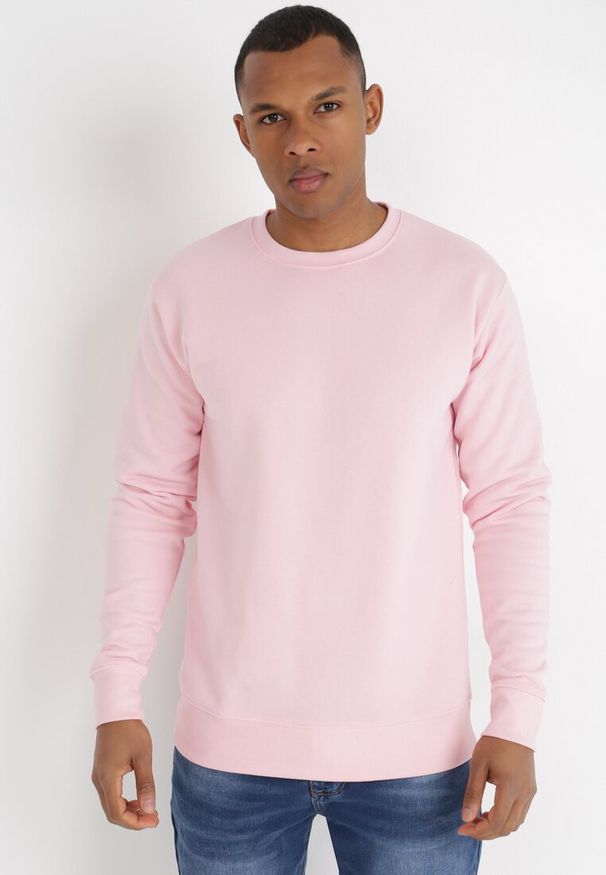 Born2be - Różowa Bluza Hypnol. Typ kołnierza: bez kaptura. Kolor: różowy. Materiał: dzianina, jeans, polar. Styl: klasyczny