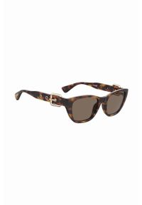 MOSCHINO - Moschino okulary przeciwsłoneczne damskie kolor brązowy. Kolor: brązowy #4