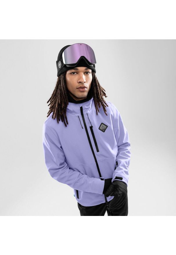 SIROKO - Kurtka snowboardowa meska W2 Makalu. Kolor: niebieski. Materiał: softshell, materiał. Sezon: zima. Sport: snowboard