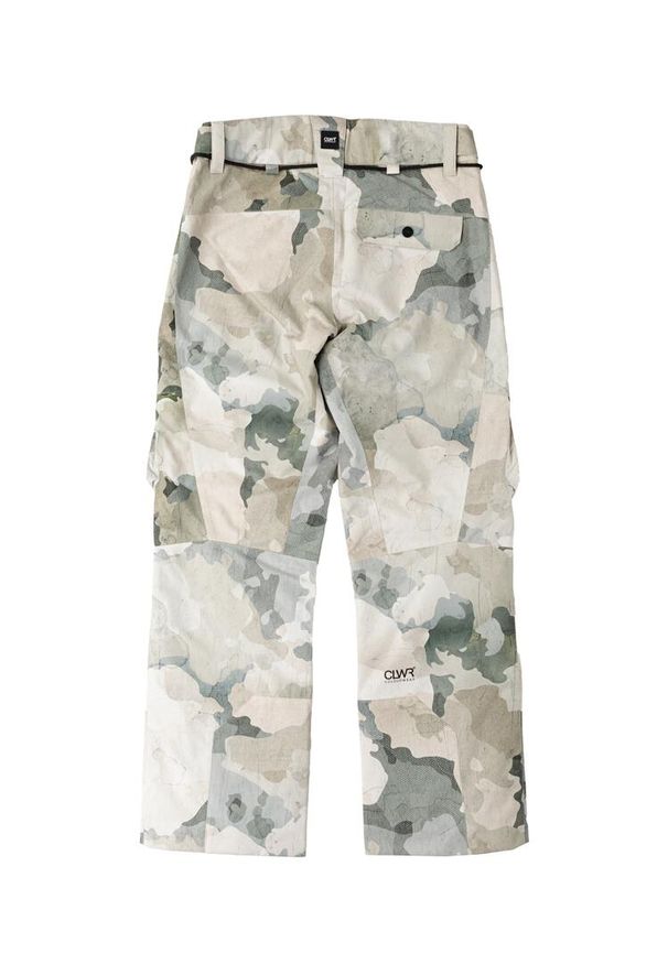 Spodnie snowboardowe męskie Colourwear Flight. Kolor: zielony, brązowy, wielokolorowy. Sezon: zima. Sport: snowboard