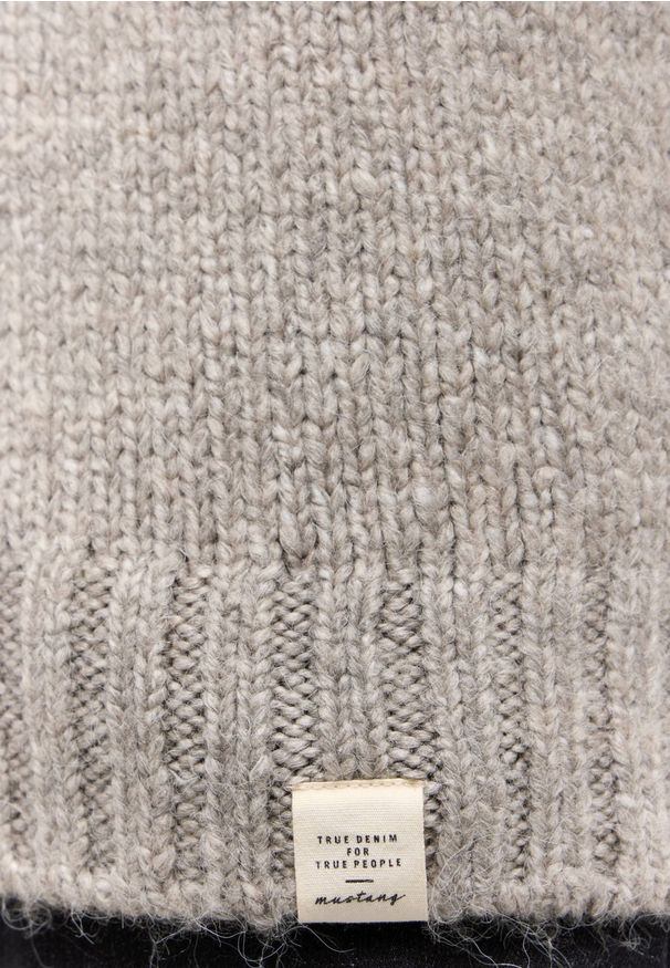 Mustang - Męskie sweter MUSTANG Edmonds Mid Grey Mélange 1015481 4140