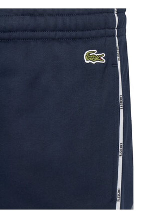 Lacoste Szorty sportowe GH9896 Granatowy Regular Fit. Kolor: niebieski. Materiał: bawełna. Styl: sportowy