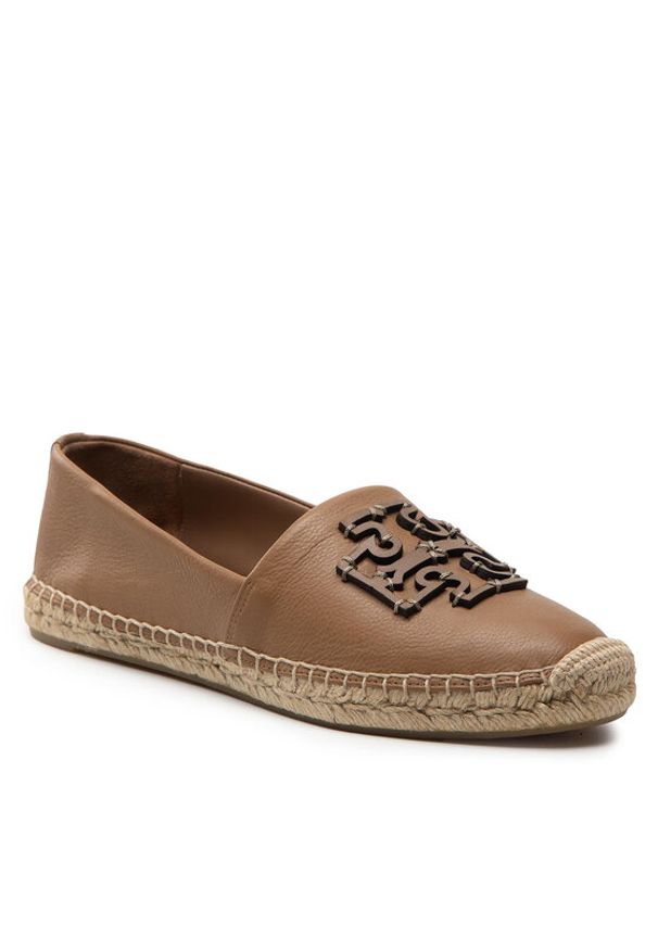 Tory Burch Espadryle Ines Espadrile 88767 Brązowy. Kolor: brązowy. Materiał: skóra