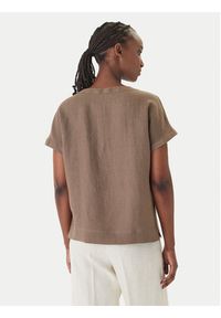 Marella T-Shirt Geyser 2615111132 Beżowy Regular Fit. Kolor: beżowy. Materiał: len #2