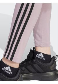Adidas - adidas Legginsy Future Icons 3-Stripes IS3611 Fioletowy Slim Fit. Kolor: fioletowy. Materiał: bawełna