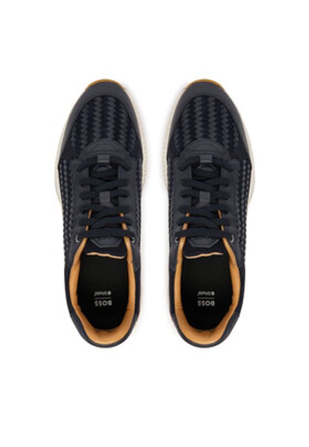 BOSS Sneakersy Ttnm Evo 50563946 Granatowy. Kolor: niebieski. Materiał: skóra