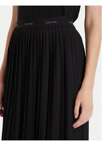 Calvin Klein Spódnica plisowana LV044D632G Czarny Regular Fit. Kolor: czarny. Materiał: syntetyk #5