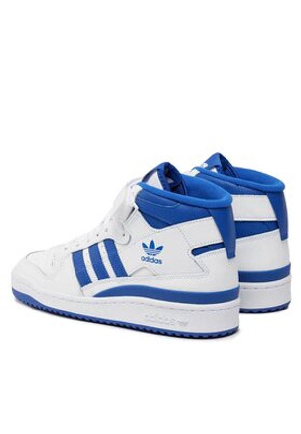Adidas - adidas Sneakersy Forum Mid IG3755 Biały. Kolor: biały. Materiał: skóra