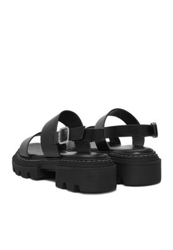 DeeZee Sandały CEO-H3T9820-2 Czarny. Kolor: czarny. Materiał: skóra