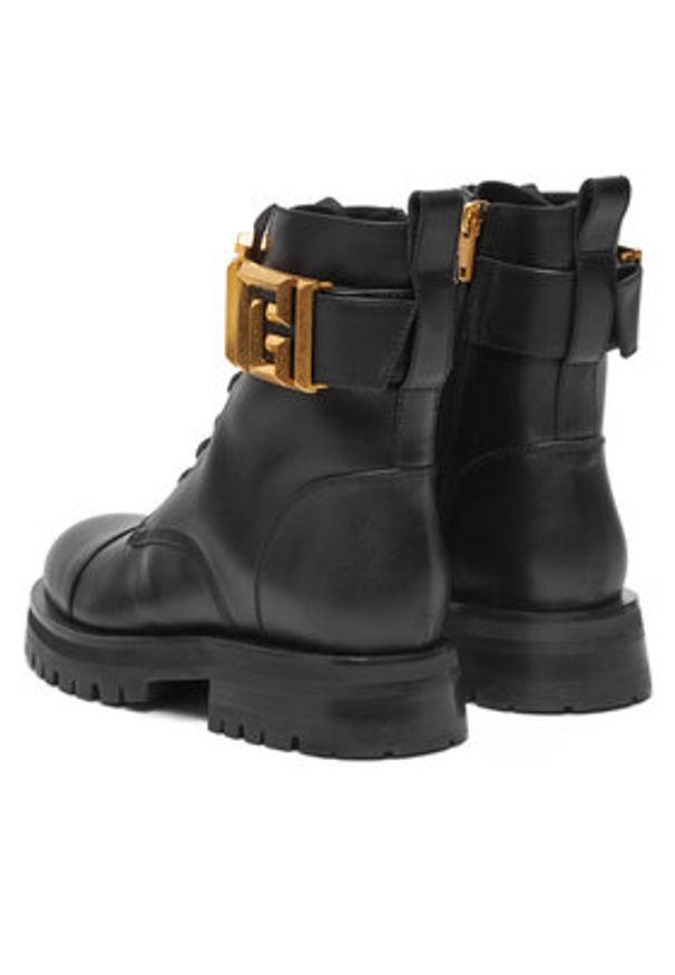 Balmain Trzewiki DN1TC961LVIT Czarny. Kolor: czarny. Materiał: skóra