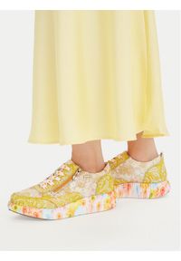 Laura Vita Sneakersy Nikito 62 Żółty. Kolor: żółty. Materiał: skóra #1