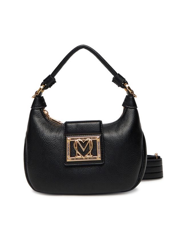 Love Moschino - LOVE MOSCHINO Torebka JC4090PP1NLI0000 Czarny. Kolor: czarny. Materiał: skórzane