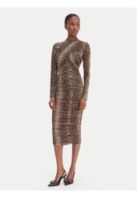 BARDOT - Bardot Sukienka koktajlowa Aliyah 56305DB4 Brązowy Slim Fit. Kolor: brązowy. Materiał: syntetyk. Styl: wizytowy #1