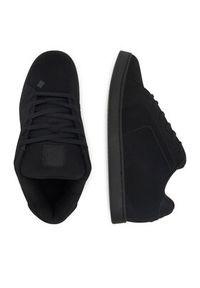 DC Shoes Sneakersy NET 302361-3BK Czarny. Kolor: czarny. Materiał: materiał #6