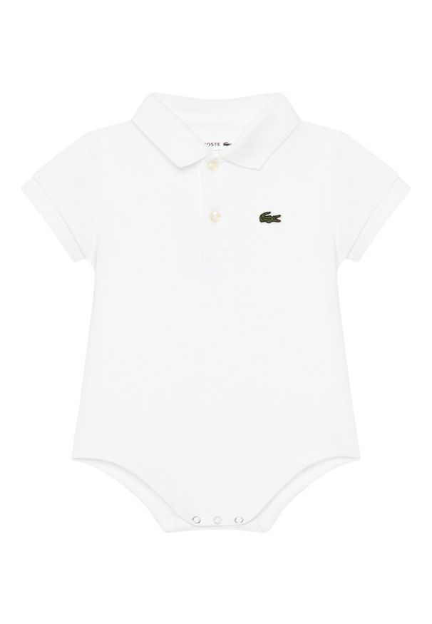 Lacoste Body dziecięce 4J8412 Biały. Kolor: biały. Materiał: bawełna
