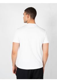 Les Hommes T-Shirt "Full Zip" | LBT1021729M | Mężczyzna | Biały. Okazja: na co dzień. Kolor: biały. Materiał: elastan, poliester, bawełna. Długość: długie. Wzór: aplikacja. Styl: casual, elegancki