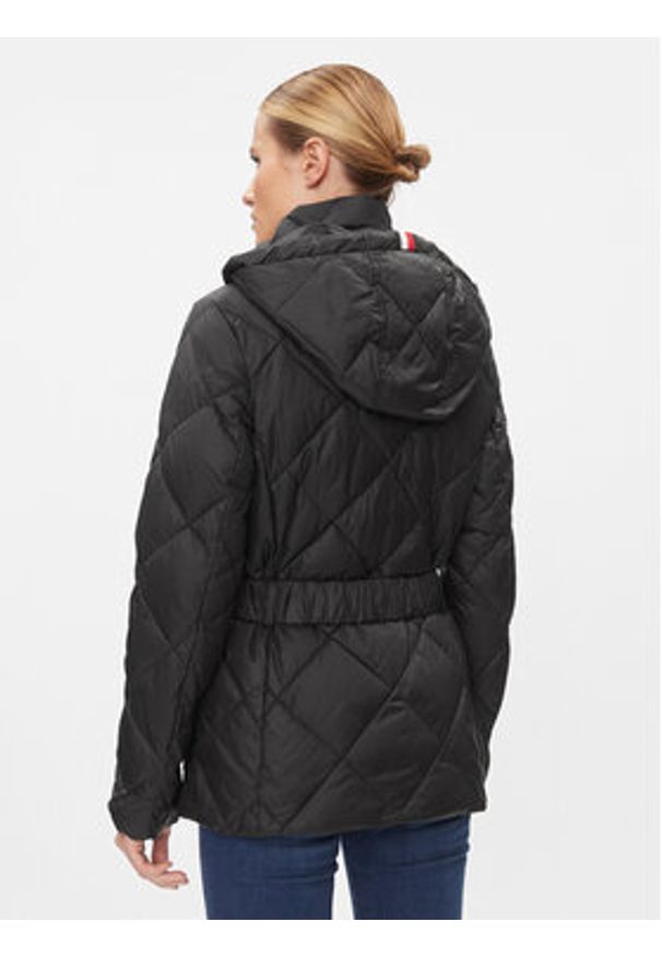 TOMMY HILFIGER - Tommy Hilfiger Kurtka zimowa WW0WW40327 Czarny Regular Fit. Kolor: czarny. Materiał: syntetyk. Sezon: zima