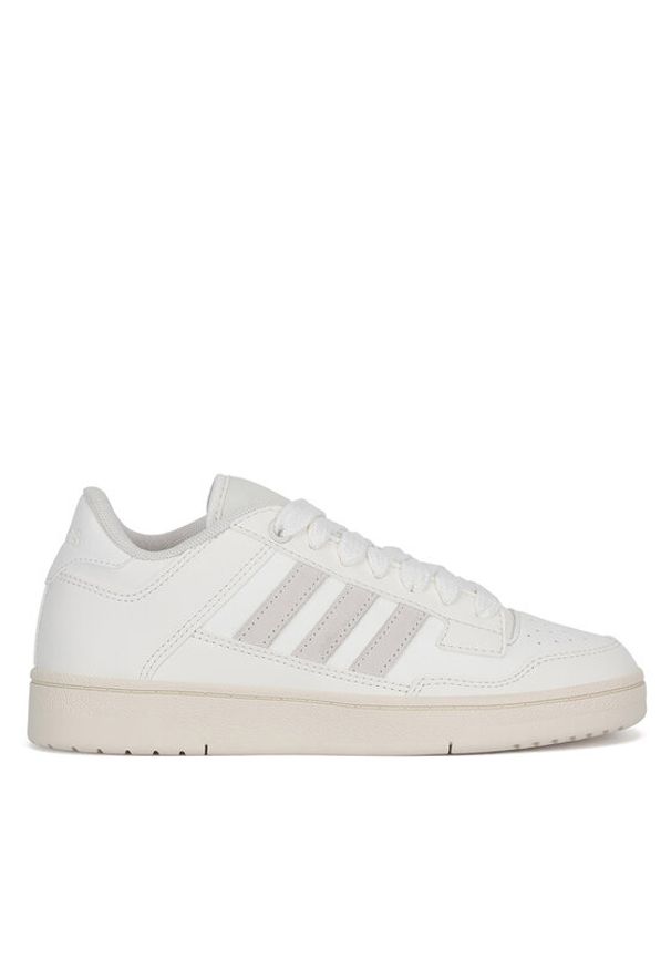Adidas - adidas Sneakersy RAPID COURT MID W JP5249 Biały. Kolor: biały. Materiał: skóra, zamsz