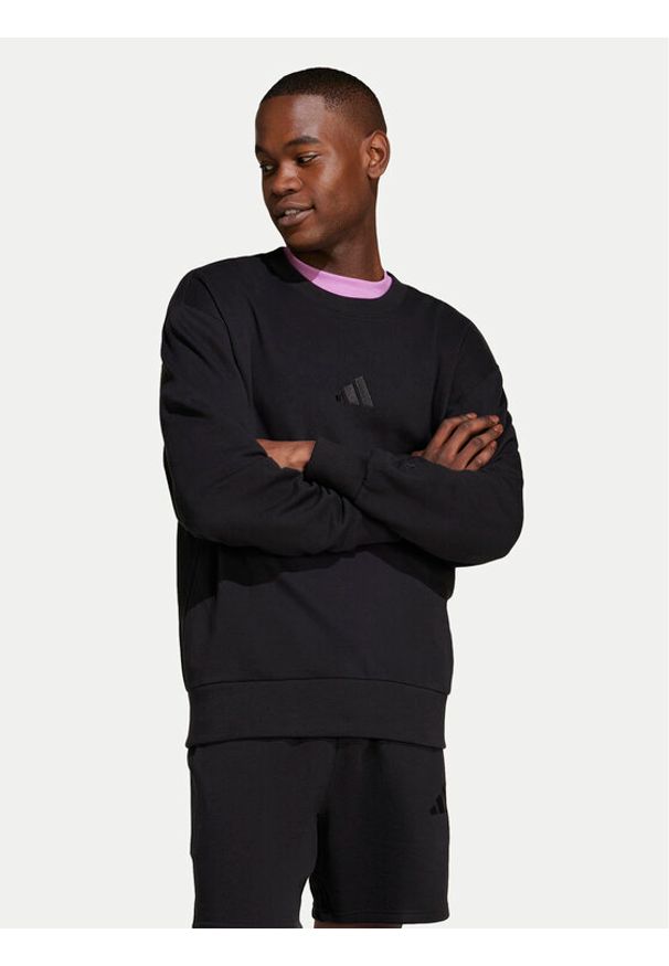 Adidas - adidas Bluza ALL SZN French Terry IX1261 Czarny Loose Fit. Kolor: czarny. Materiał: bawełna