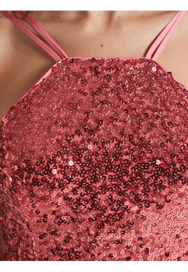 Swing Sukienka wieczorowa 5AG05100 Różowy Slim Fit. Kolor: różowy. Materiał: syntetyk. Styl: wizytowy