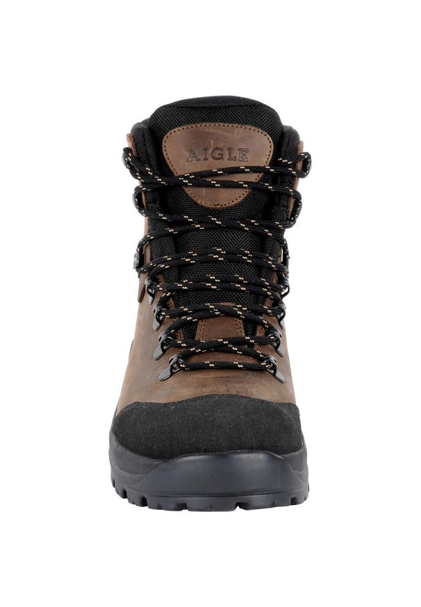 AIGLE - Buty wysokie Aigle Fleshside MTD wodoodporne. Zapięcie: sznurówki. Materiał: kauczuk, skóra. Szerokość cholewki: normalna. Sport: outdoor