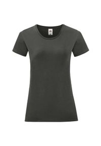 FRUIT OF THE LOOM - Koszulka Damska Z Bawełny Czesanej Iconic. Kolor: zielony. Materiał: bawełna. Sport: turystyka piesza #1