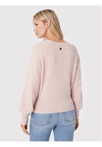 TwinSet - TWINSET Sweter 222AP3440 Różowy Regular Fit. Kolor: różowy. Materiał: syntetyk #5
