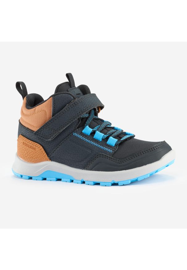 quechua - Buty turystyczne dla dzieci Quechua NH500 mid. Kolor: szary, brązowy, niebieski, wielokolorowy. Materiał: materiał, tkanina, syntetyk. Sport: turystyka piesza
