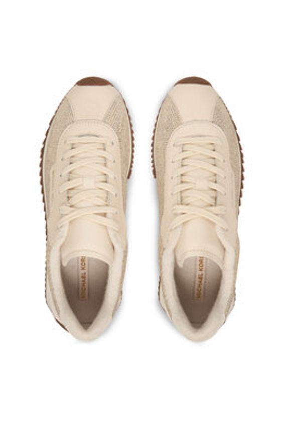 MICHAEL Michael Kors Sneakersy 43F5RHFS2L Écru. Materiał: skóra