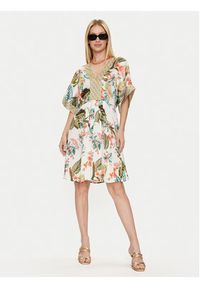 Liu Jo Sukienka codzienna VA4123 TS806 Kolorowy Reglan Fit. Okazja: na co dzień. Materiał: wiskoza. Wzór: kolorowy. Typ sukienki: proste. Styl: casual #5