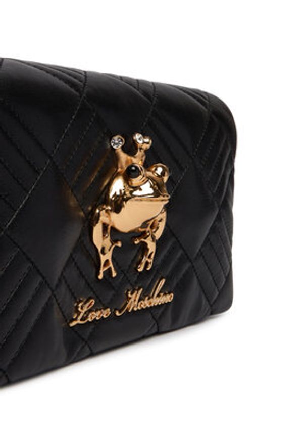 Love Moschino - LOVE MOSCHINO Torebka JC4269PP0OKH1000 Czarny. Kolor: czarny. Materiał: skórzane