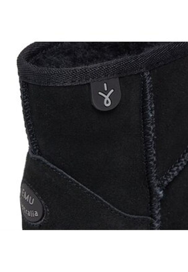 EMU Australia Śniegowce Wallaby Mini K10103 Czarny. Kolor: czarny. Materiał: zamsz, skóra