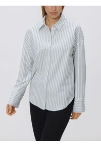 Reserved - Koszula z bawełny oxford - zielony. Kolor: zielony. Materiał: bawełna