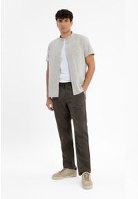 Volcano - Letnie spodnie z lnem R-LEMAR. Materiał: len. Sezon: lato. Styl: klasyczny, wakacyjny #1