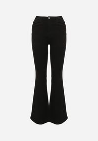 Born2be - Czarne Jeansy Dzwony z Regularnym Stanem Sarkke. Okazja: na co dzień, na spacer. Kolor: czarny. Styl: klasyczny, casual, elegancki #3