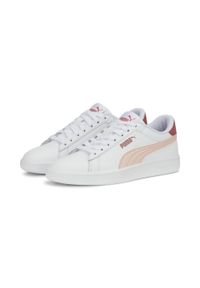 Puma - Młodzieżowe skórzane sneakersy Smash 3.0 PUMA. Kolor: różowy. Materiał: skóra #1