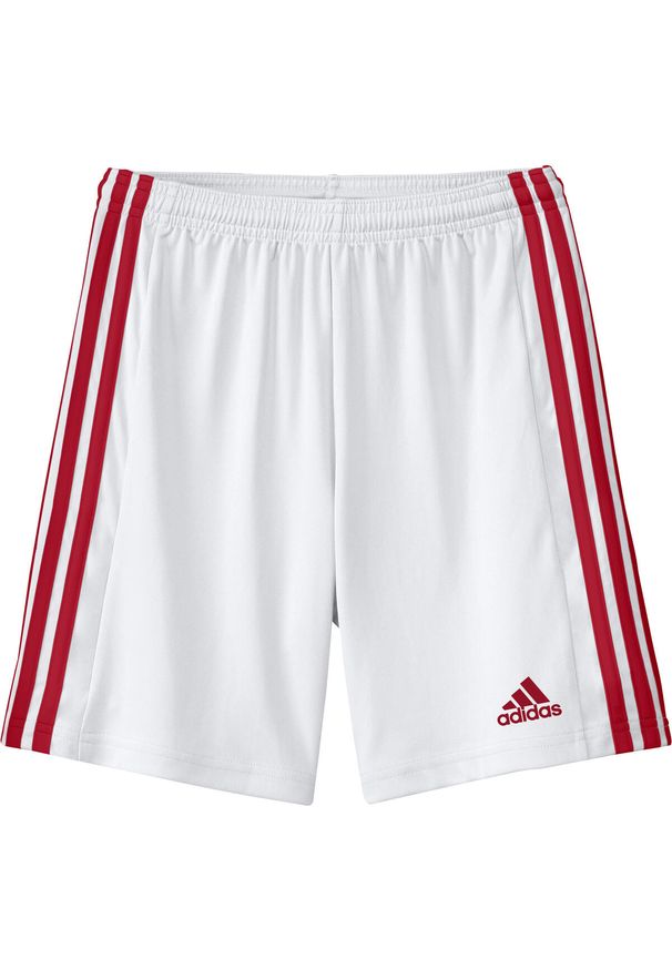 Adidas - Spodenki dziecięce adidas Squadra 21. Kolor: wielokolorowy, biały, czerwony. Styl: sportowy