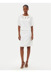Artigli - ARTIGLI Spódnica mini ACGO000744 Biały Regular Fit. Kolor: biały. Materiał: syntetyk #3